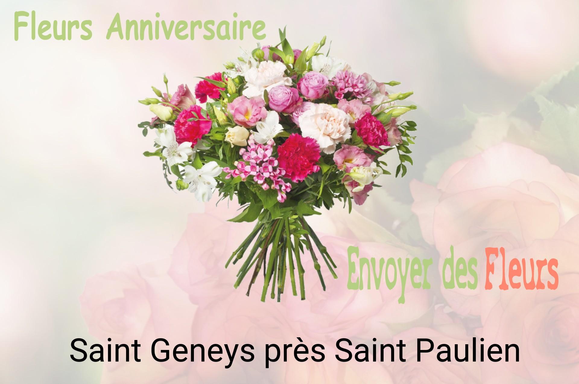 Bouquet de fleurs d’anniversaire livré à Saint-Geneys-près-Saint-Paulien