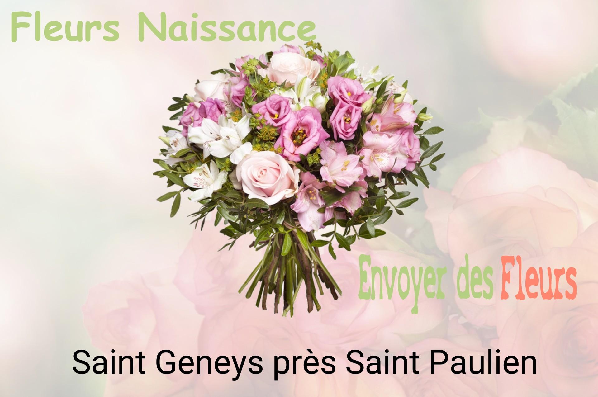 Bouquet de fleurs de naissance livré à Saint-Geneys-près-Saint-Paulien