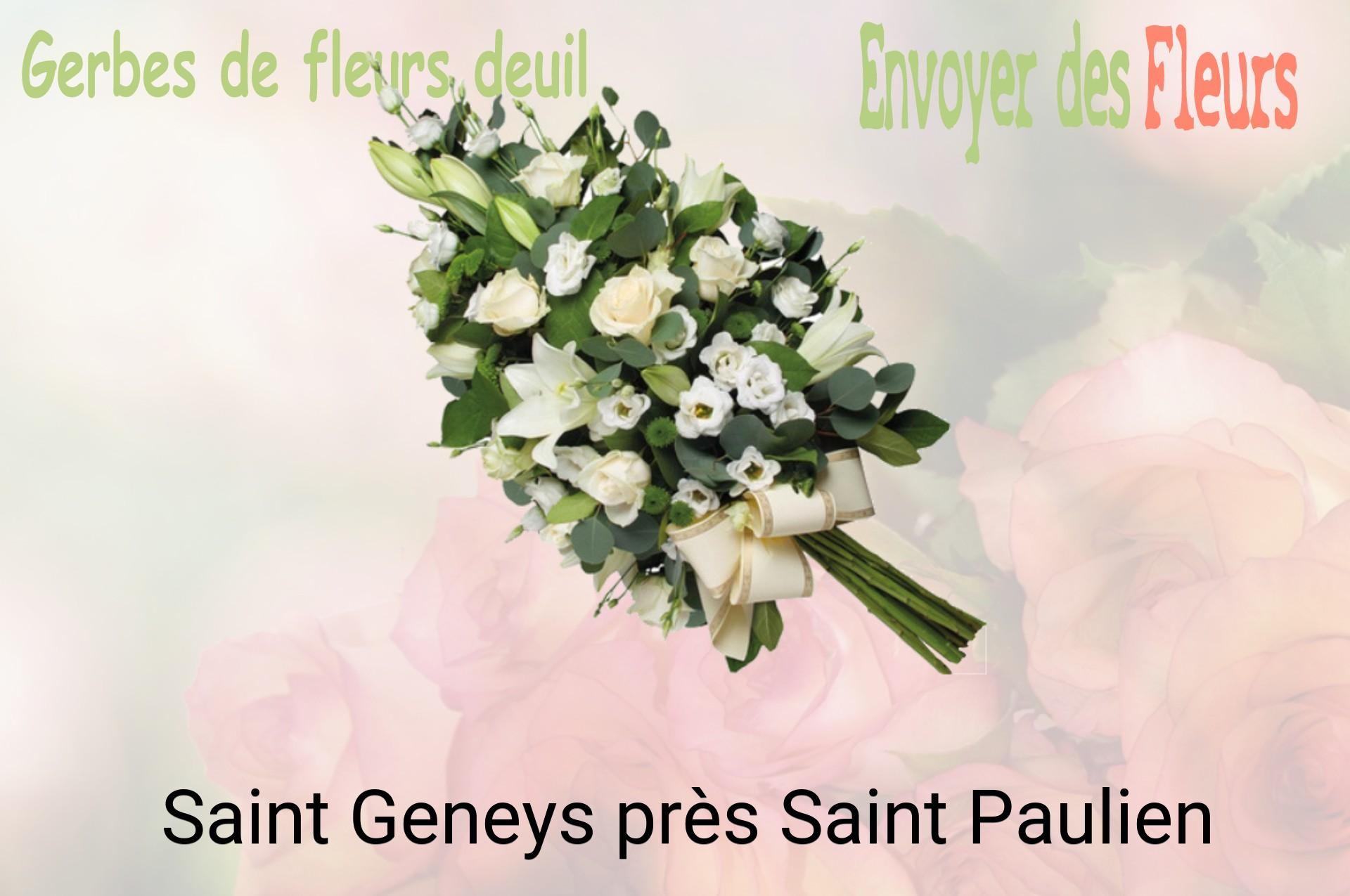 Gerbe de fleurs de deuil livrée à Saint-Geneys-près-Saint-Paulien